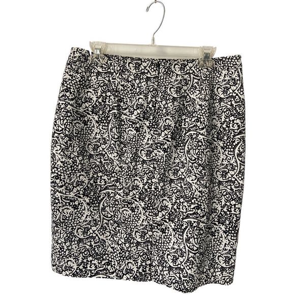 Halogen‎ Black/White Pencil Skirt Size 10 - Picture 2 of 6